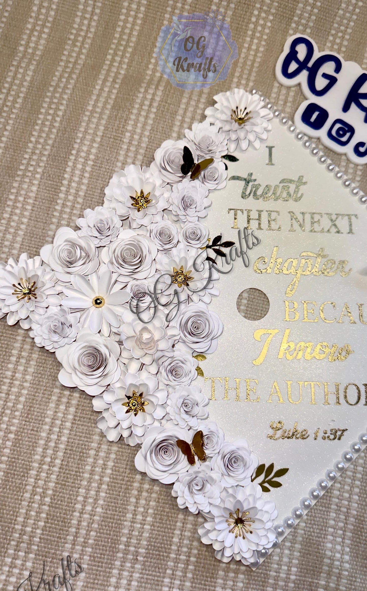 Next Chapter Graduation Cap Topper Grad Cap Topper Beautiful Grad Cap Class of 2026 Cute Grad Cap Topper Elegant Classy Grad Cap