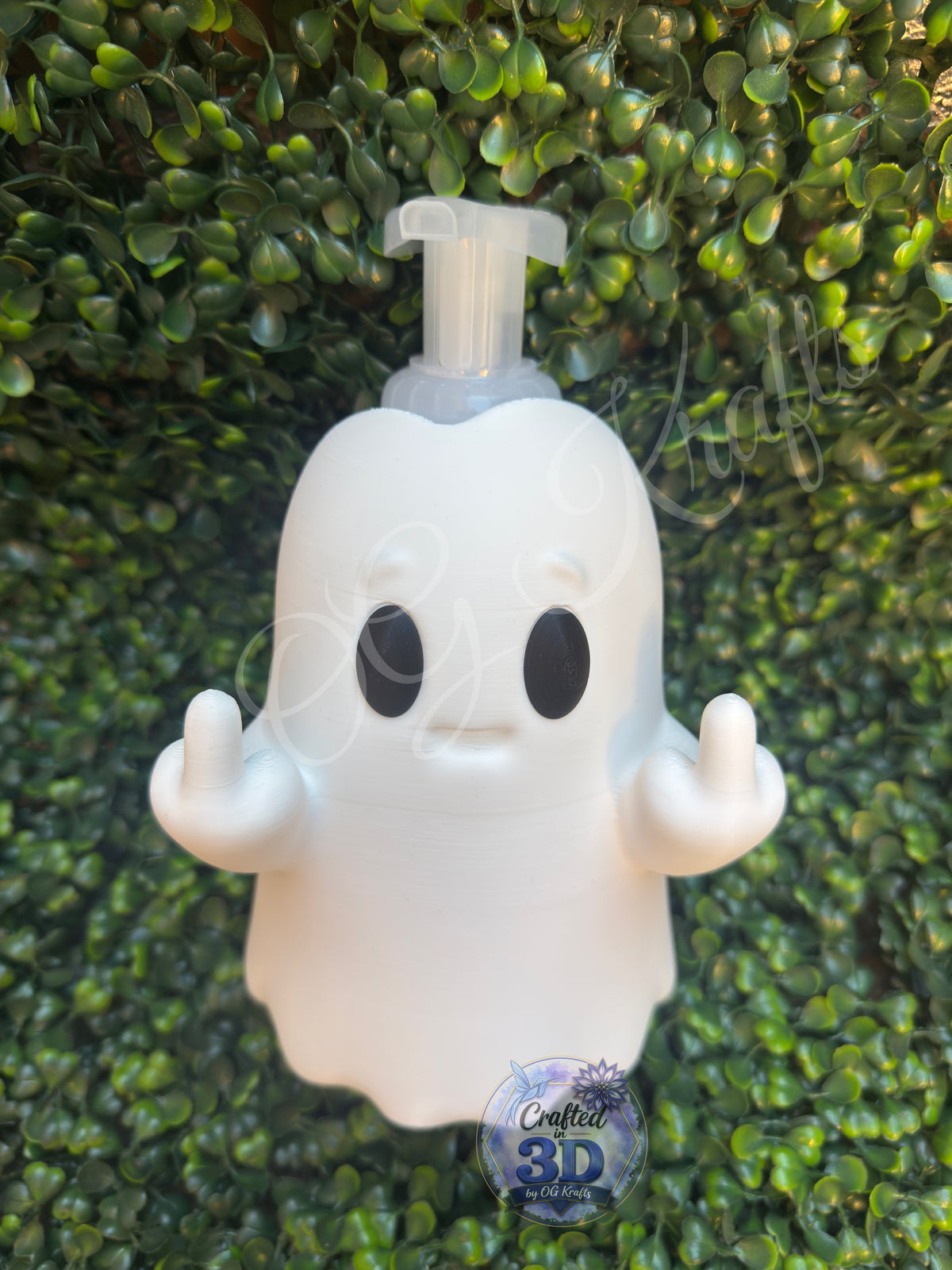 Cute Ghost Foaming Soap Holder | 3D Printed Spooky Bathroom Decor