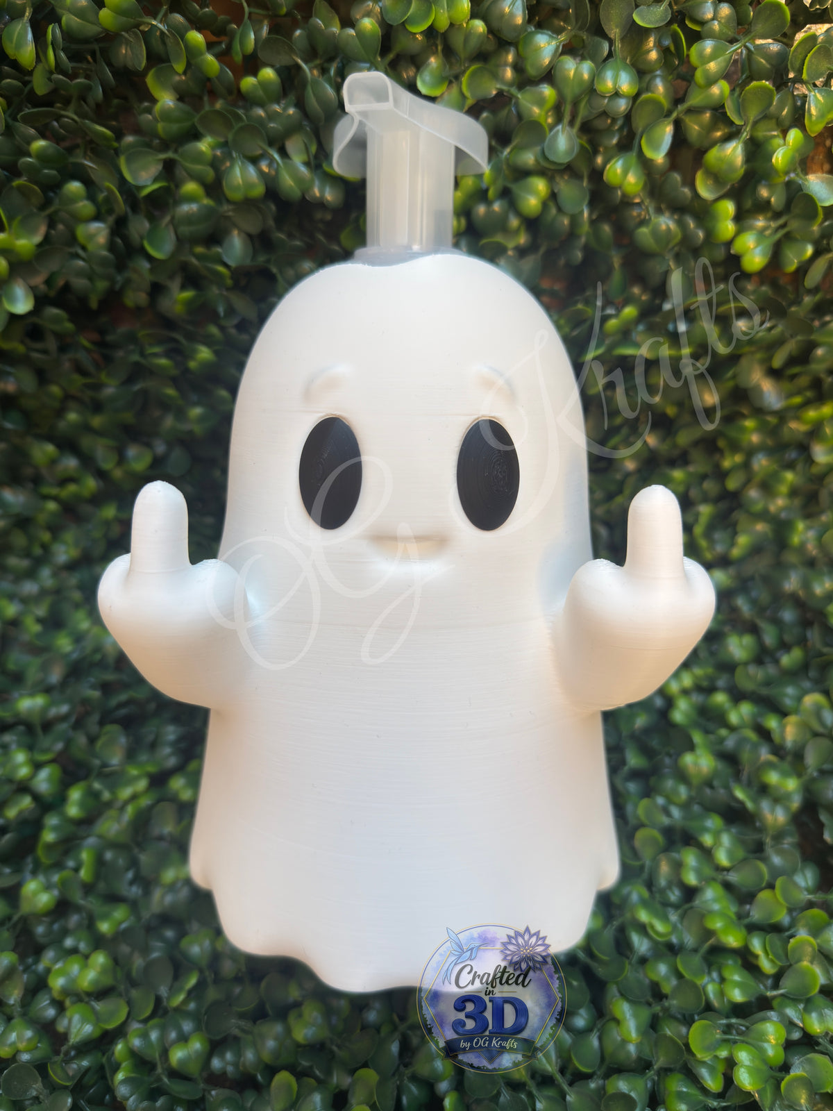 Cute Ghost Foaming Soap Holder | 3D Printed Spooky Bathroom Decor