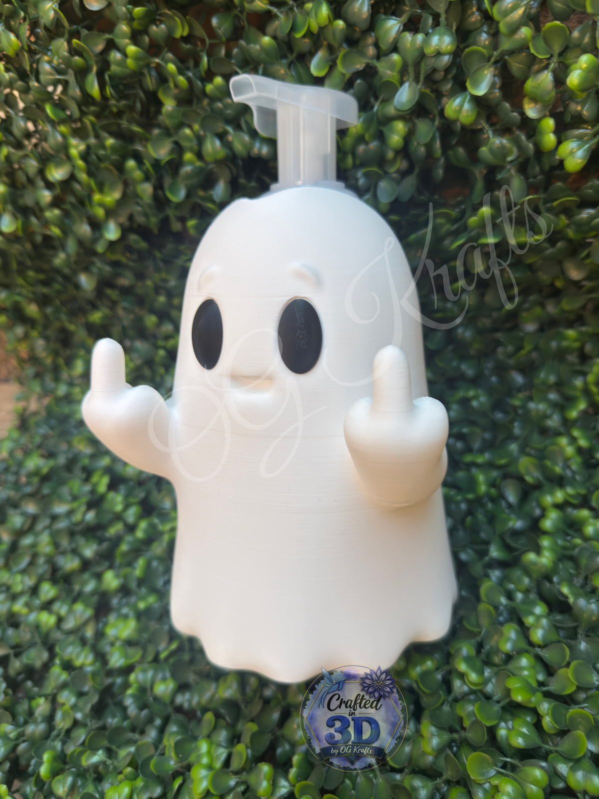Cute Ghost Foaming Soap Holder | 3D Printed Spooky Bathroom Decor