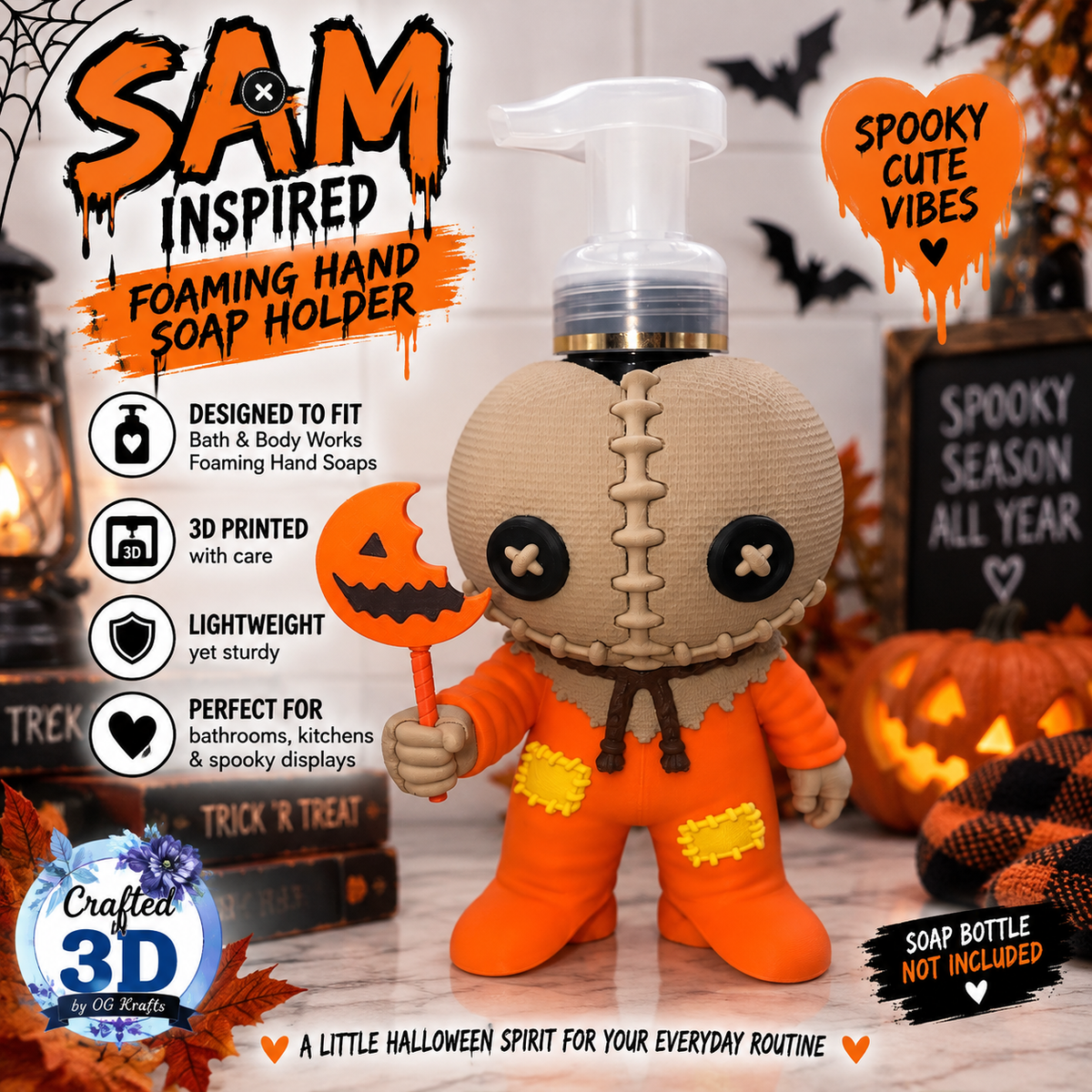 Sam Inspired Foaming Hand Soap Holder