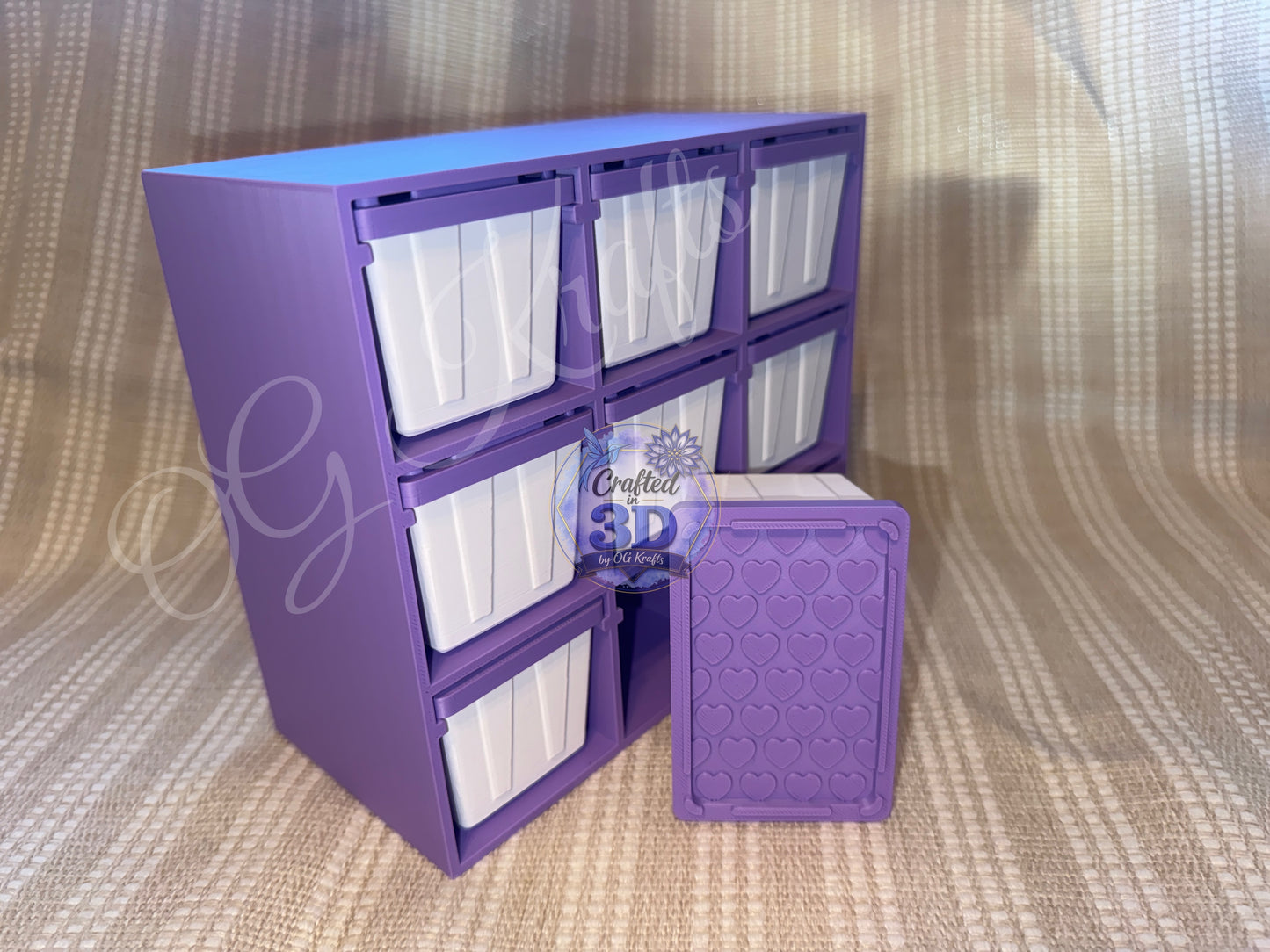 3D Printed Mini Tote Storage Rack Desktop Organizer