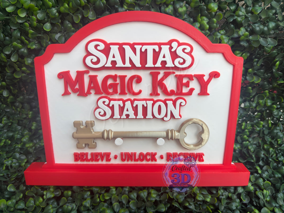 Santa’s Magic Key Station – 3D Printed Christmas Decor