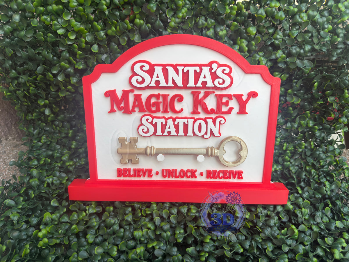 Santa’s Magic Key Station – 3D Printed Christmas Decor
