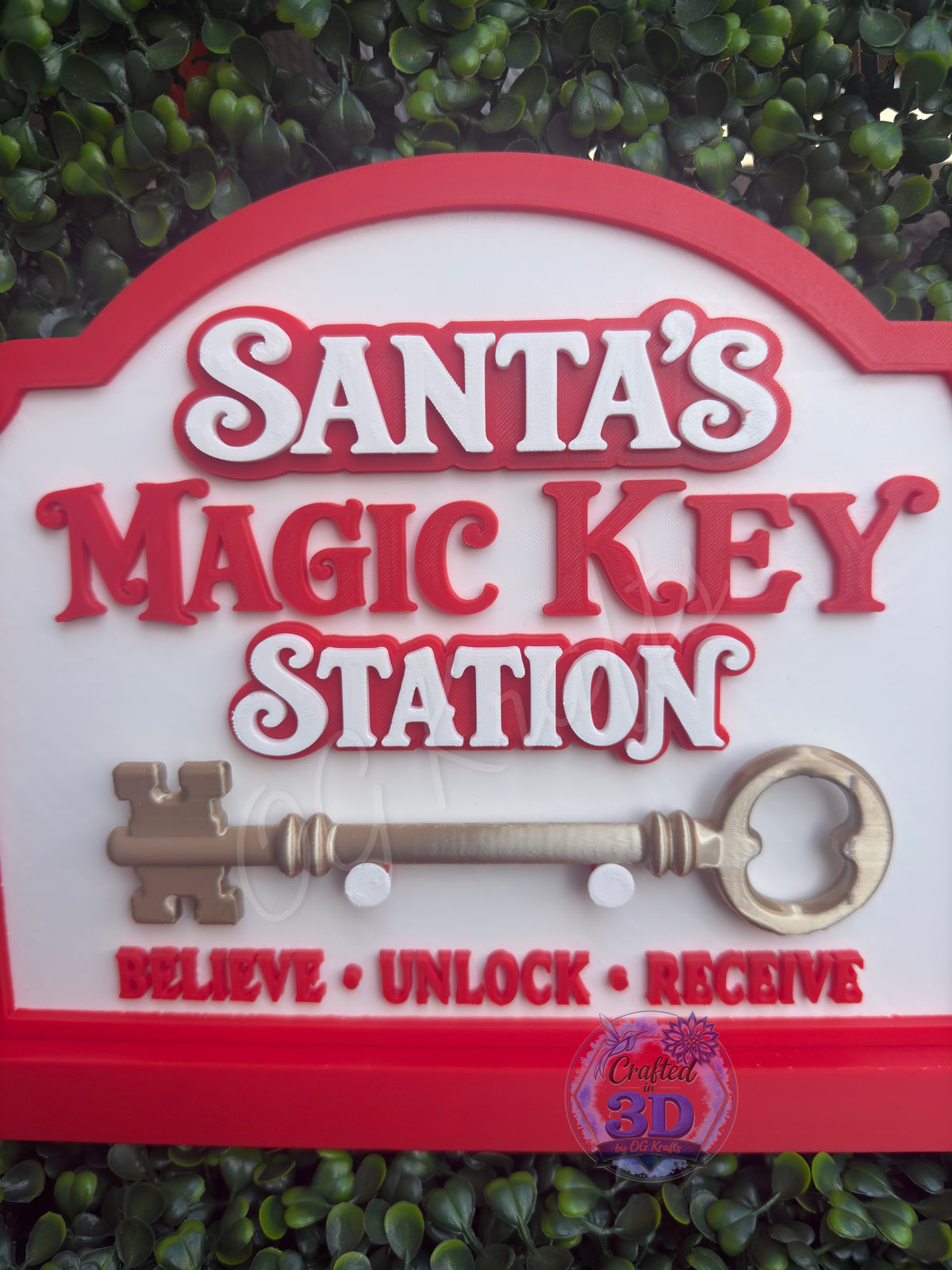 Santa’s Magic Key Station – 3D Printed Christmas Decor