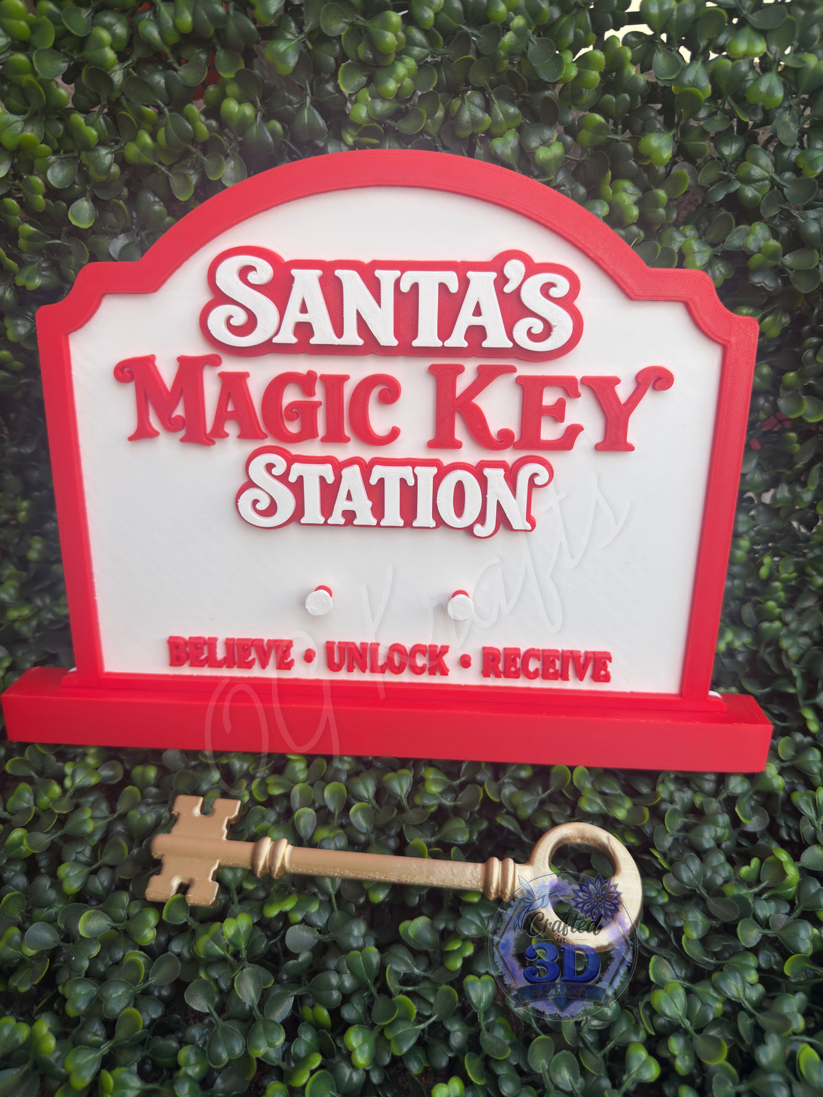 Santa’s Magic Key Station – 3D Printed Christmas Decor