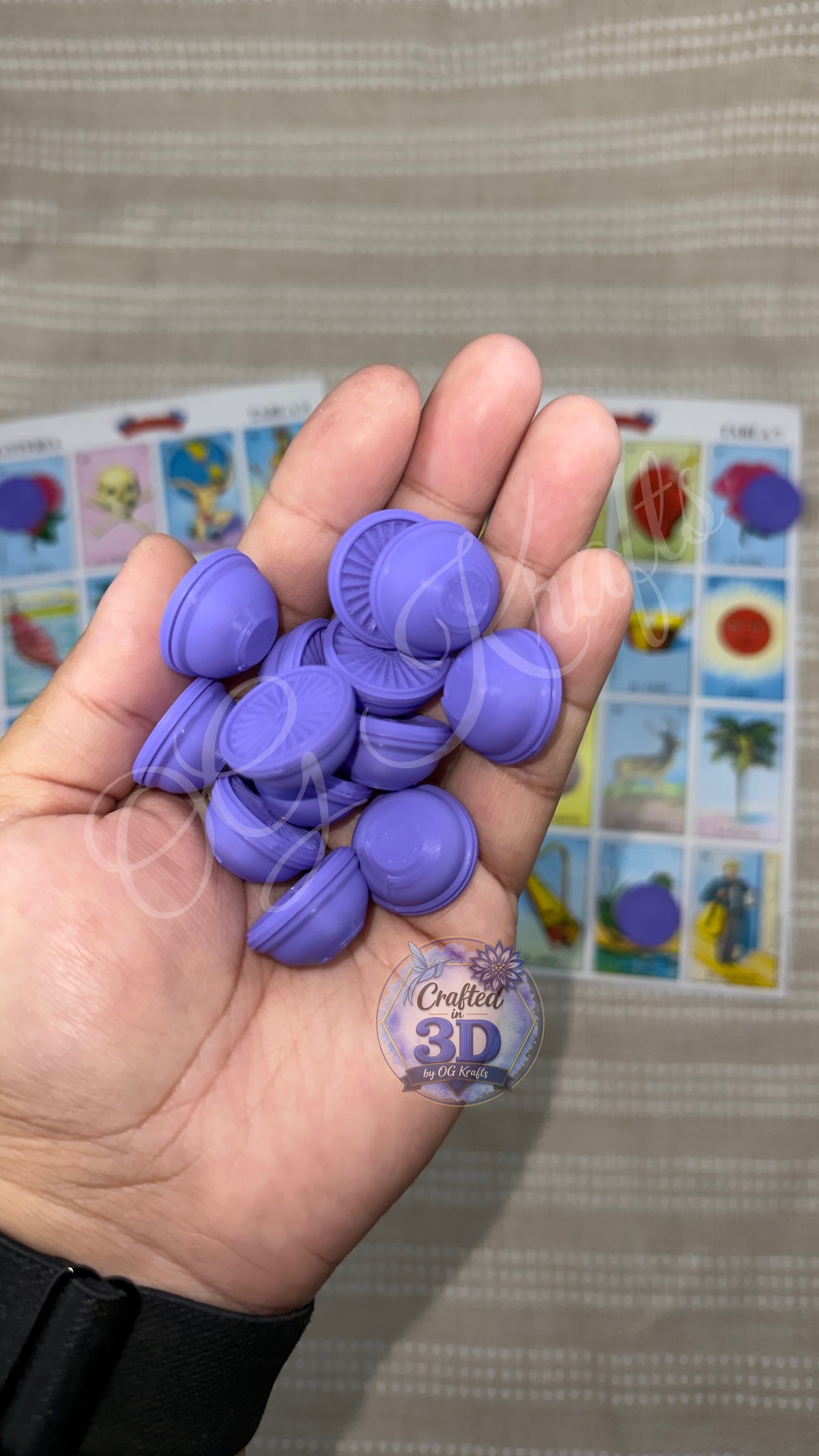 3D Printed Lotería Chips | Mexican Bingo Game Markers | Fichas para Lotería