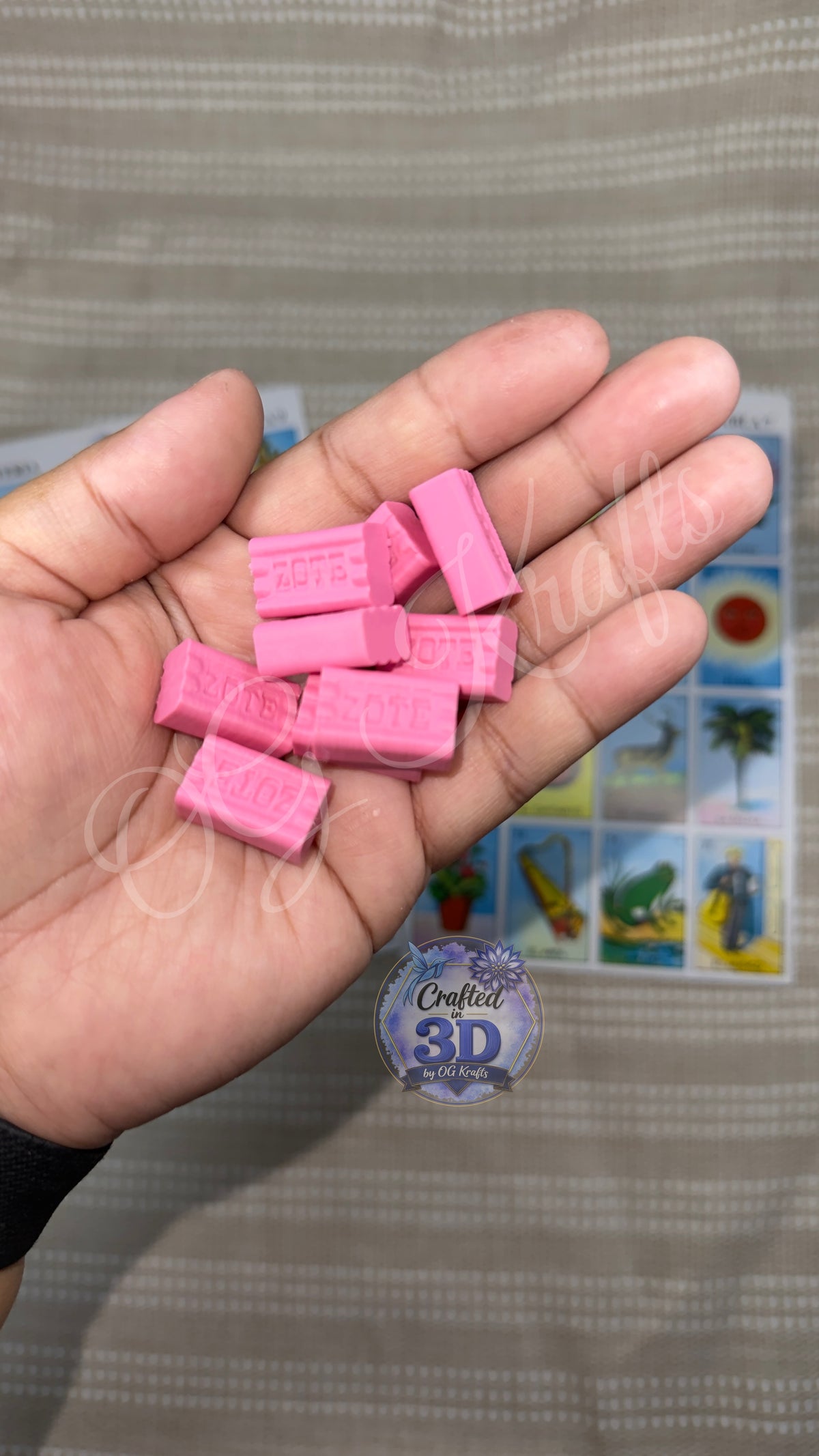 3D Printed Lotería Chips | Mexican Bingo Game Markers | Fichas para Lotería