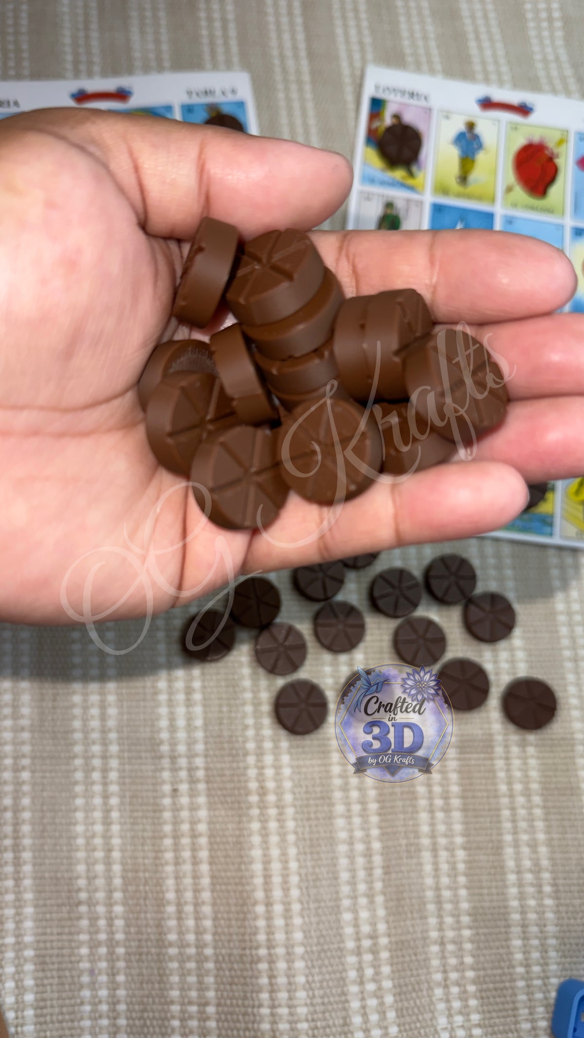 3D Printed Lotería Chips | Mexican Bingo Game Markers | Fichas para Lotería