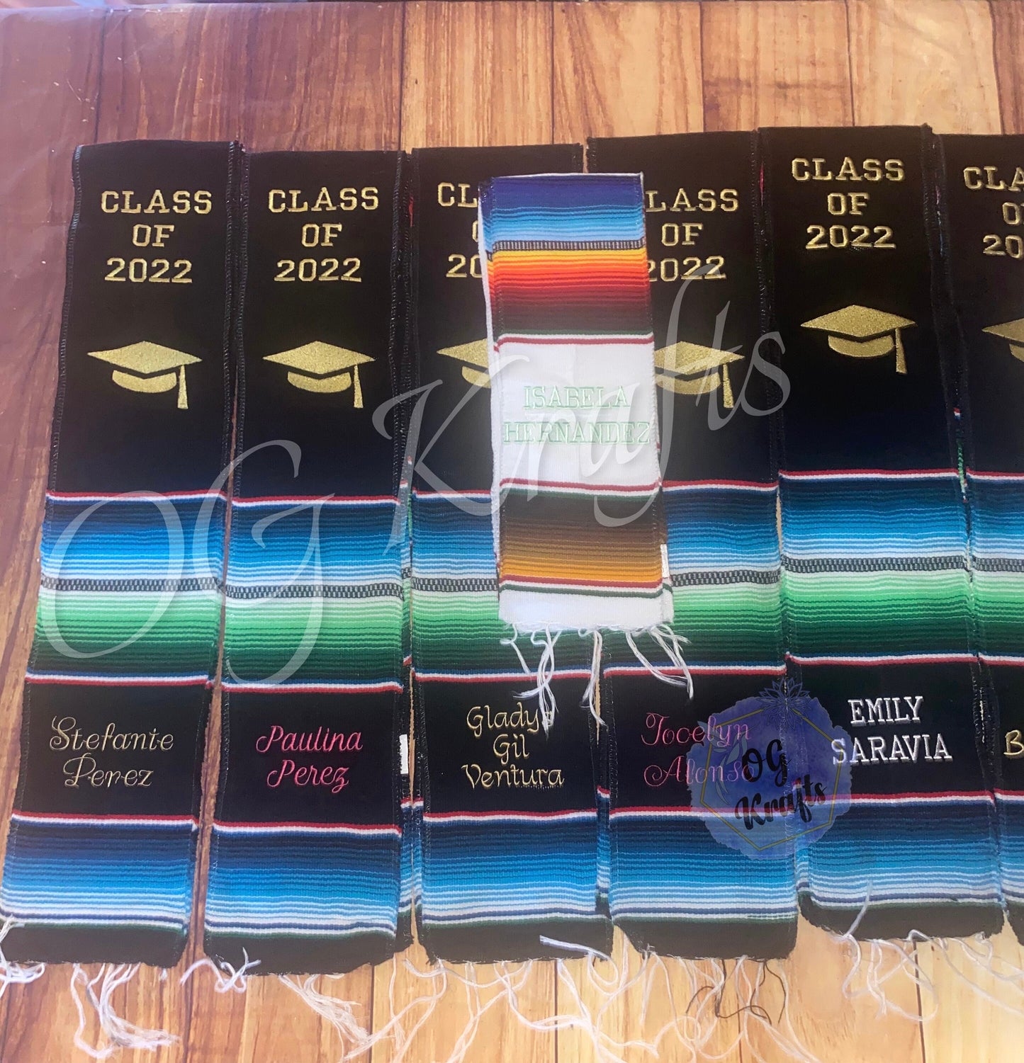 Virgen Class of 2026 Mexican Sarape Graduation Stole Graduation Gift Virgencita Sarape Stole Serape Graduation Stole Red Graduation Sash