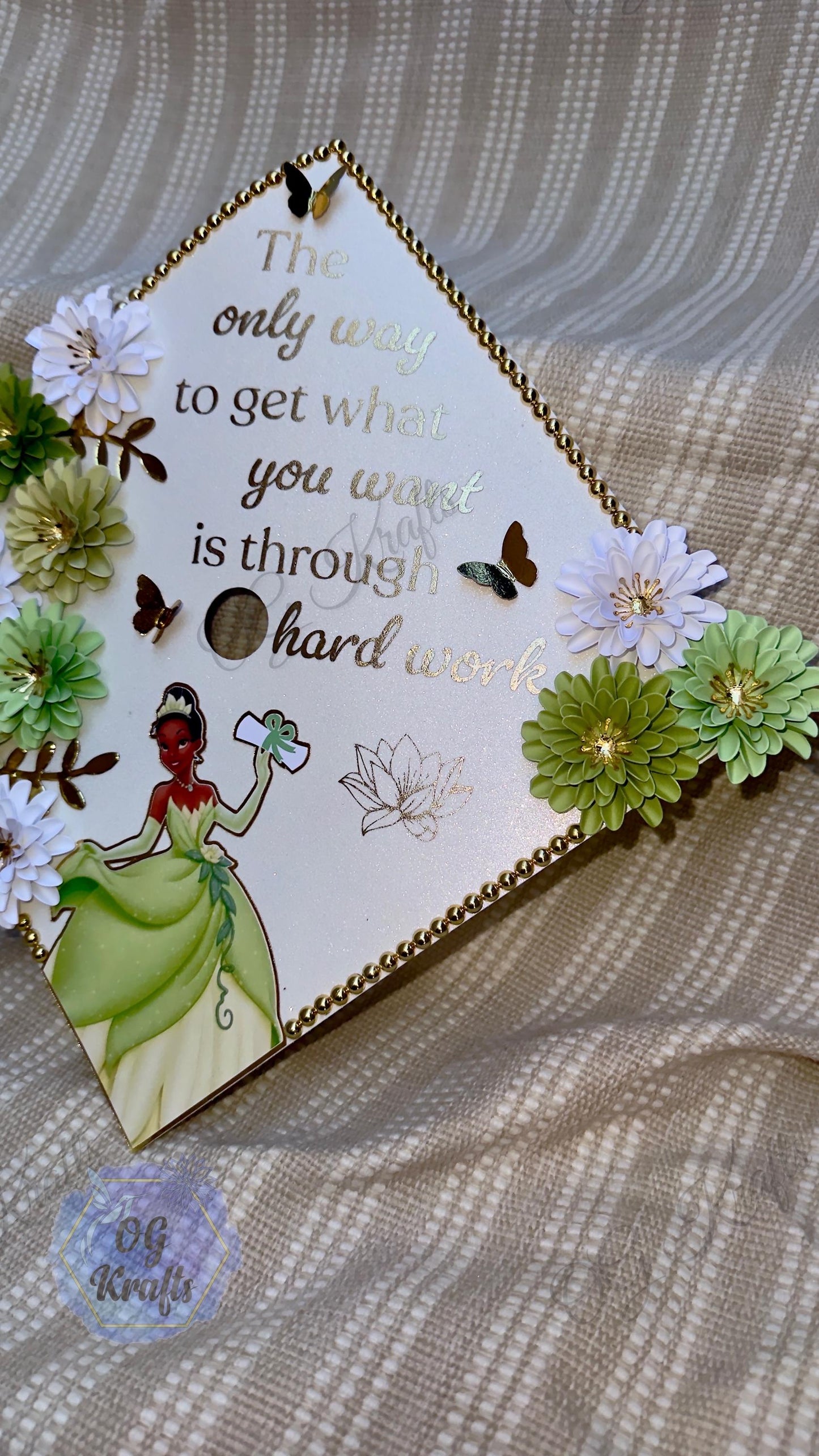 Custom Princess Graduation Topper/Lei Bundle Personalized Grad Cap Graduation Lei Class of 2026  Frog Princess Topper/Lei Viral Senior Gift