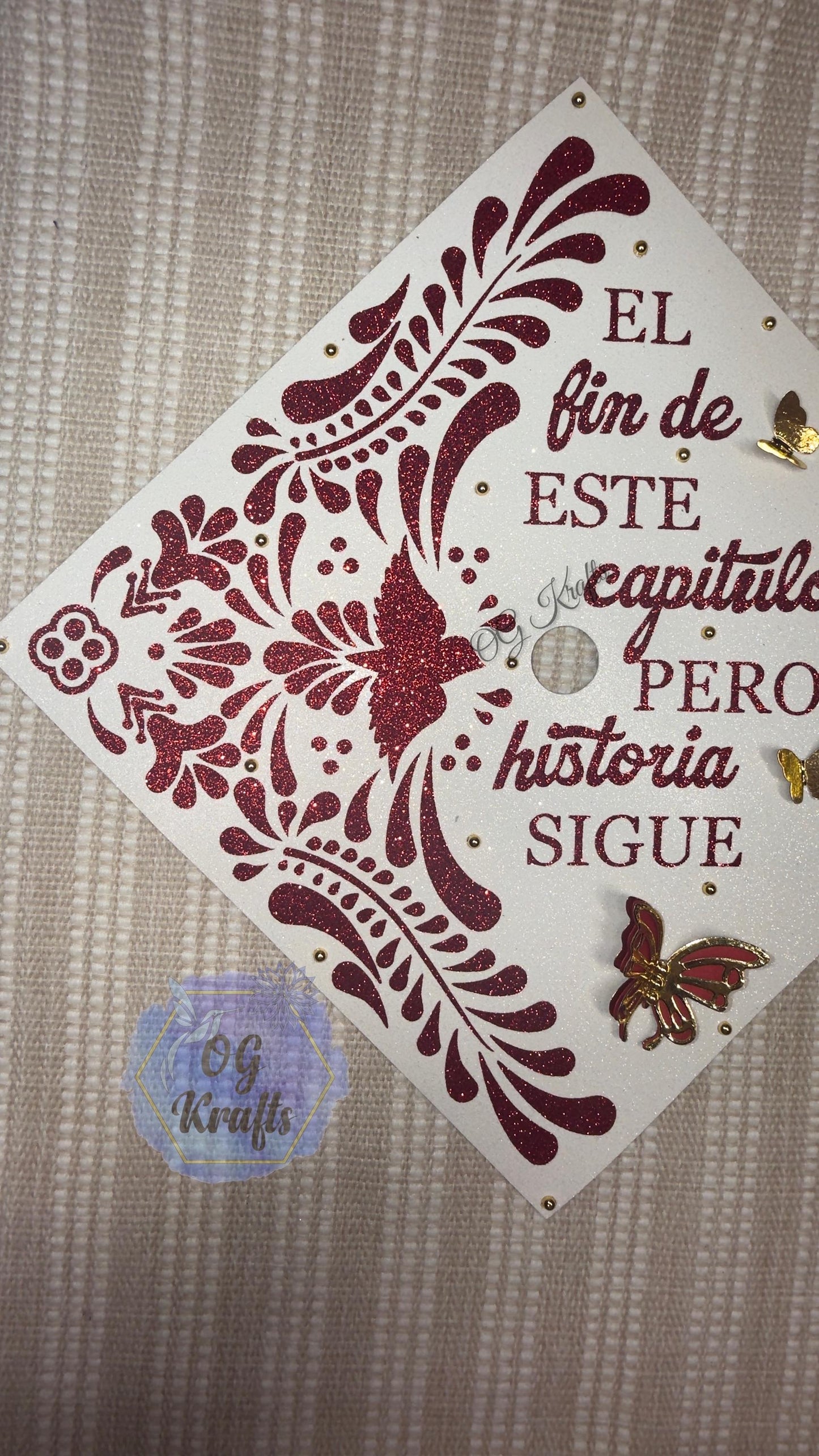 Talavera Graduation Cap Topper Class of 2026 Mexican Grad Cap Topper Custom Graduation Topper Mexican Talavera Grad Cap