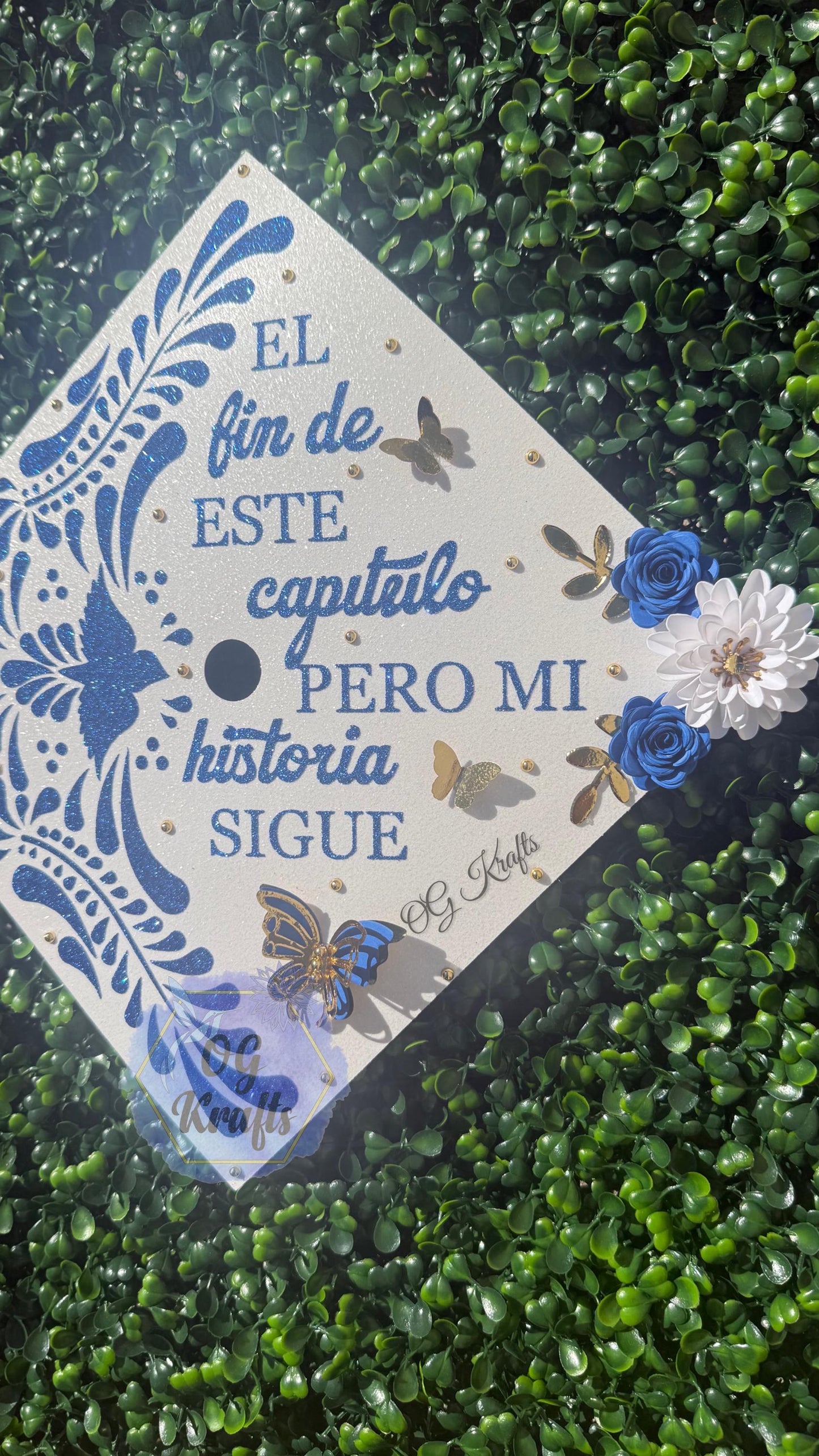 Talavera Graduation Cap Topper  Mexican Talavera Grad Cap  Mexican Grad Cap Topper  Class of 2026 Custom Graduation Topper