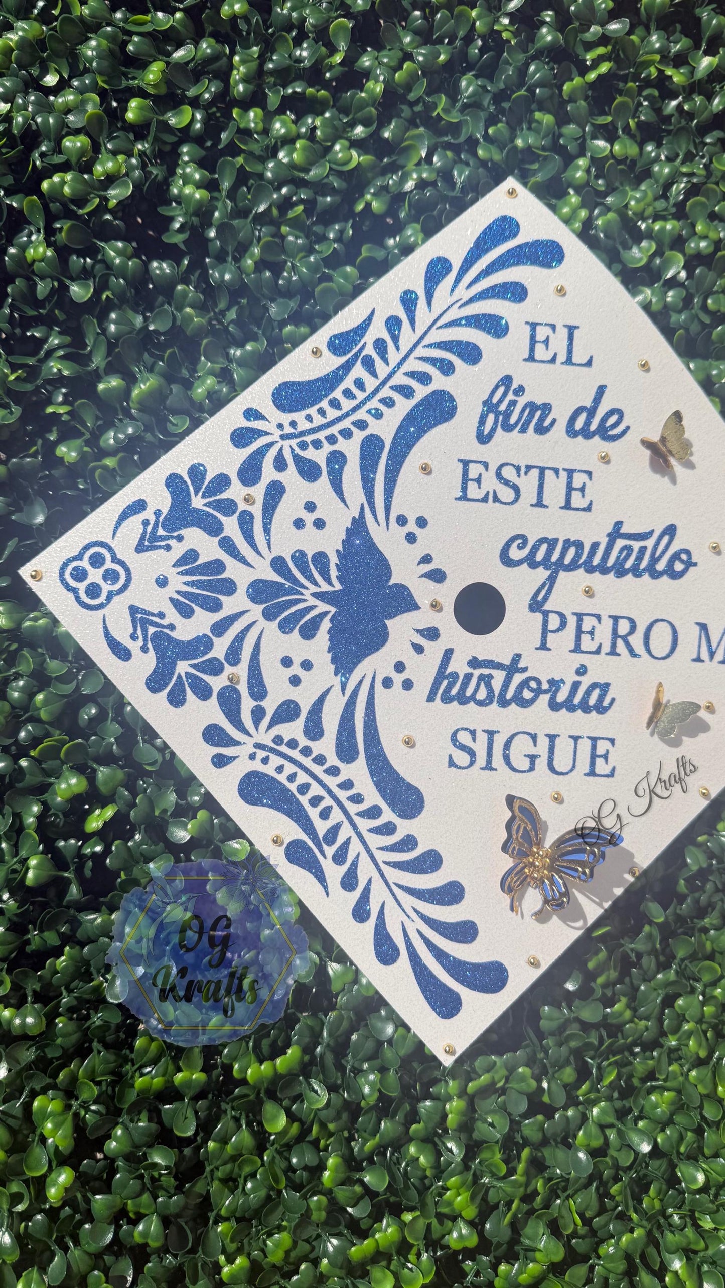 Talavera Graduation Cap Topper  Mexican Talavera Grad Cap  Mexican Grad Cap Topper  Class of 2026 Custom Graduation Topper