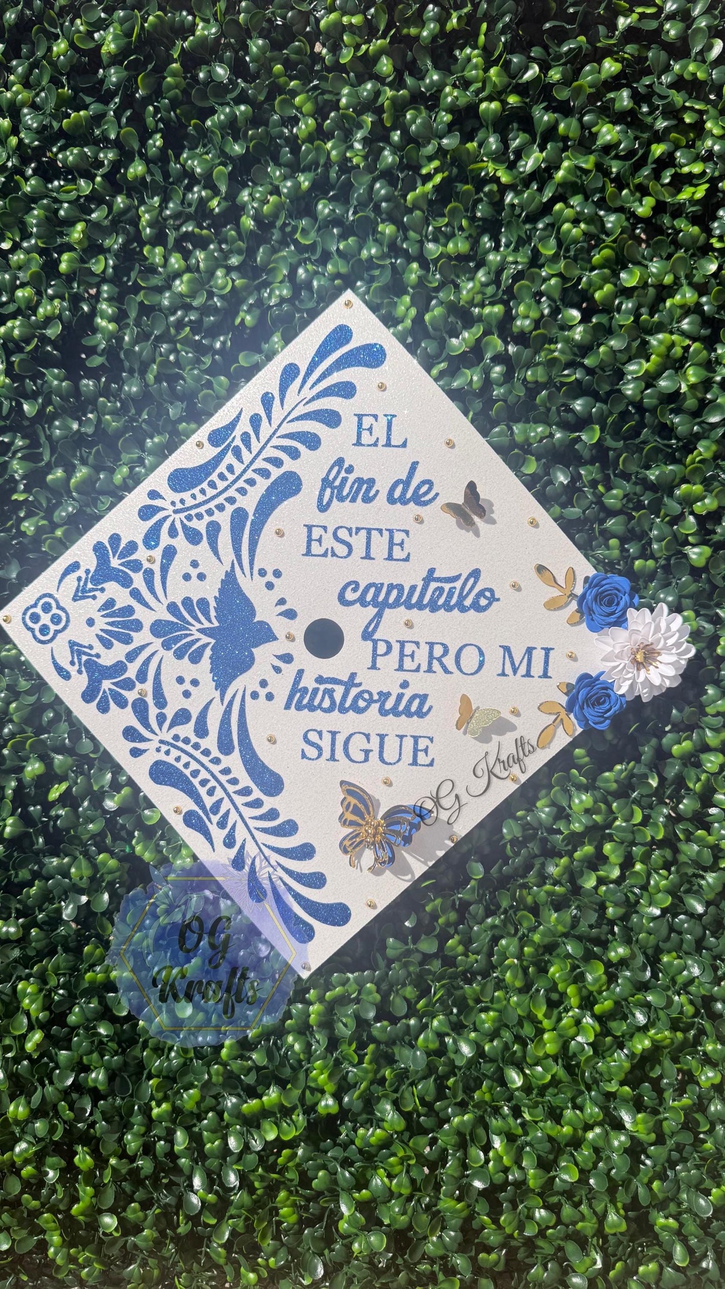 Talavera Graduation Cap Topper  Mexican Talavera Grad Cap  Mexican Grad Cap Topper  Class of 2026 Custom Graduation Topper