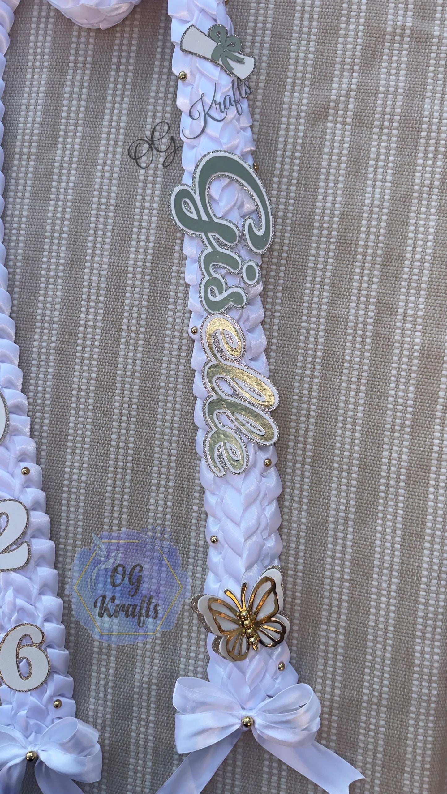 Military Graduation Lei Promotion Gift Lei Senior Night Gift Double Braided Ribbon Lei Graduation Ribbon Lei Graduate Lei 2026 Senior Gift