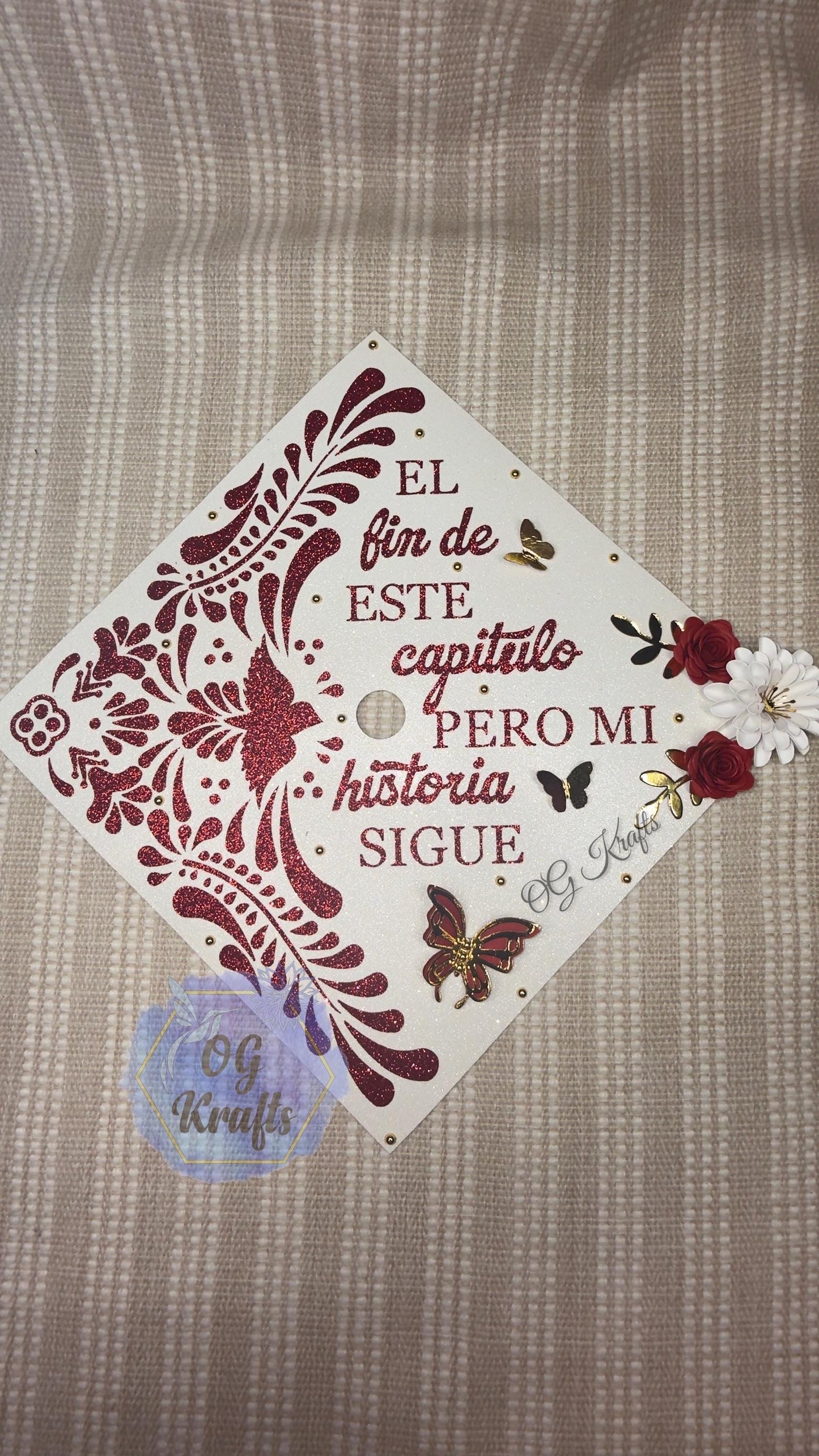 Talavera Graduation Cap Topper Class of 2026 Mexican Grad Cap Topper Custom Graduation Topper Mexican Talavera Grad Cap
