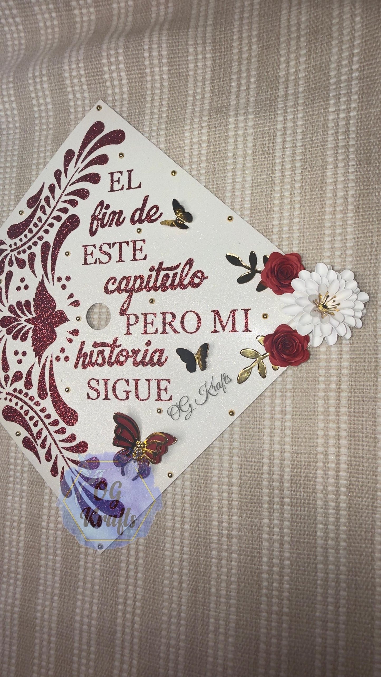 Talavera Graduation Cap Topper Class of 2026 Mexican Grad Cap Topper Custom Graduation Topper Mexican Talavera Grad Cap