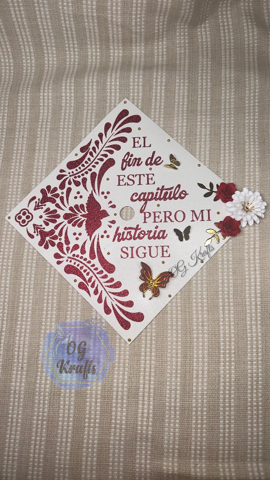 Talavera Graduation Cap Topper Class of 2026 Mexican Grad Cap Topper Custom Graduation Topper Mexican Talavera Grad Cap