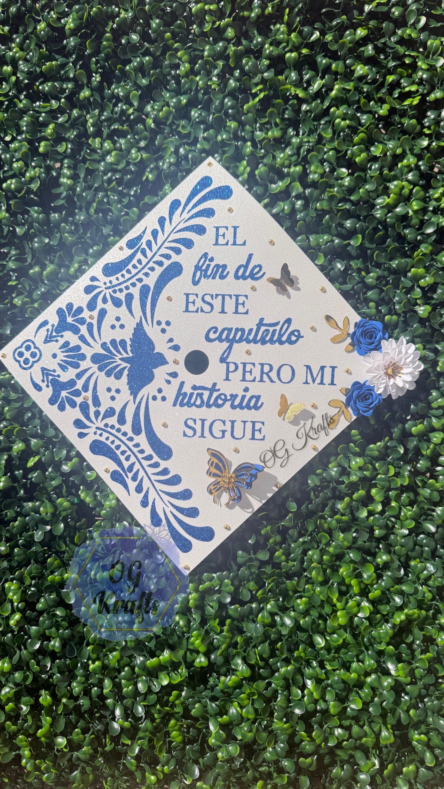 Talavera Graduation Cap Topper  Mexican Talavera Grad Cap  Mexican Grad Cap Topper  Class of 2026 Custom Graduation Topper