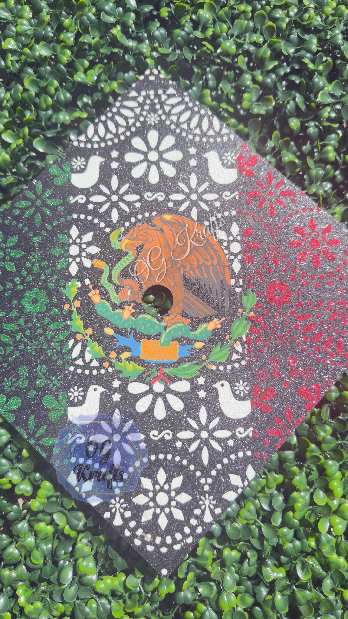 Custom Mexico Graduation Cap Topper Mexican Flag Class of 2026 Mens Cap Topper Escudo Graduation Cap Topper Mexico Grad Cap Senior 2026