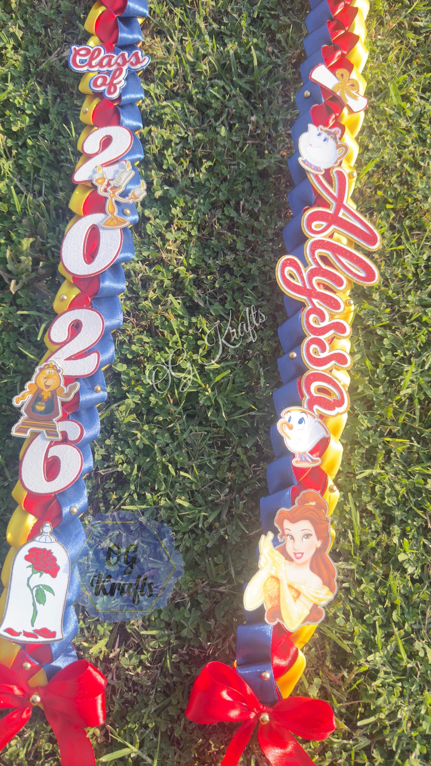 Beauty Custom Promotion Graduation Lei Princess Ribbon Lei Class of 2026 Keepsake Graduation Ribbon Necklace Graduation Gift Princess Lei