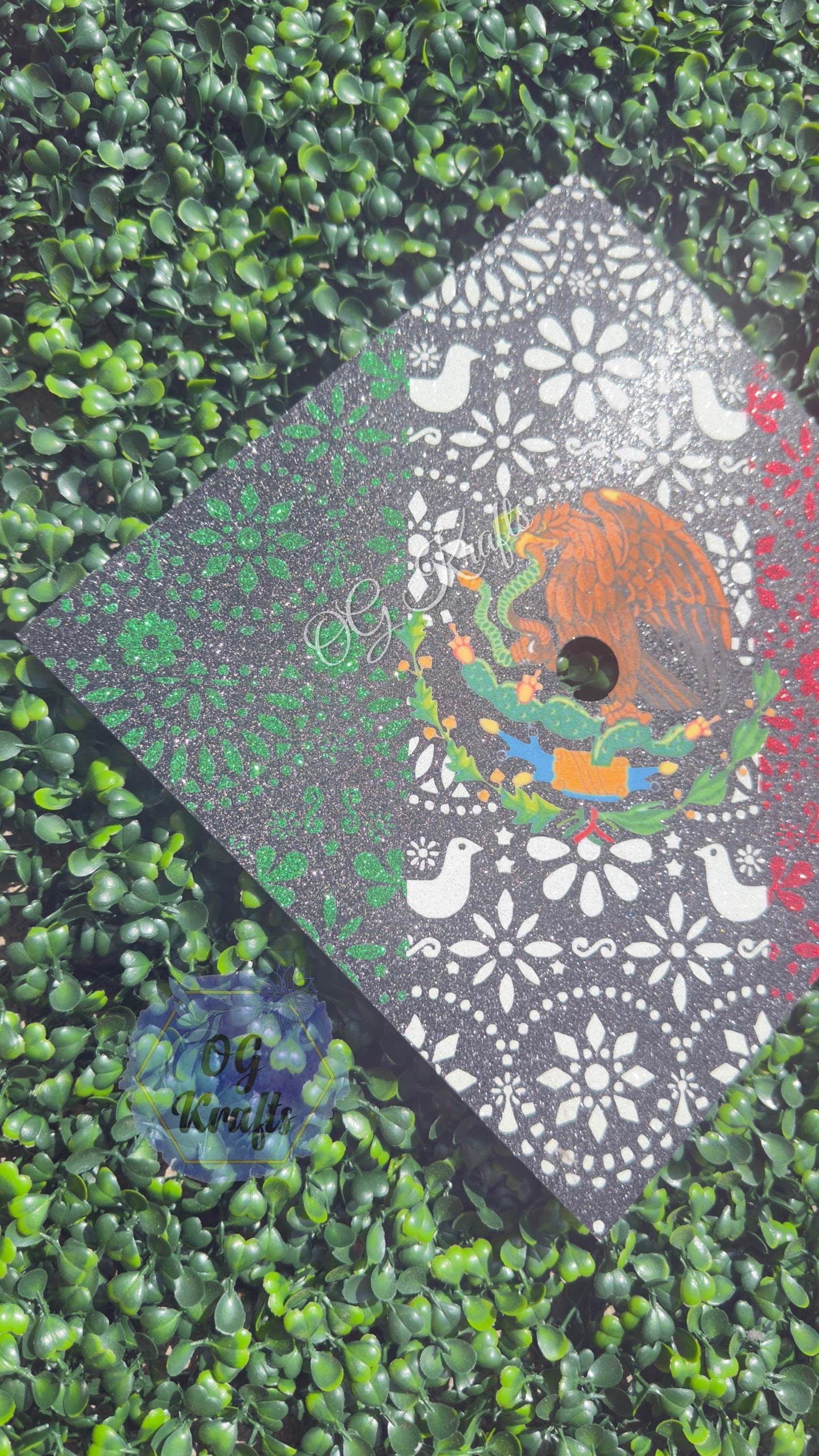 Custom Mexico Graduation Cap Topper Mexican Flag Class of 2026 Mens Cap Topper Escudo Graduation Cap Topper Mexico Grad Cap Senior 2026