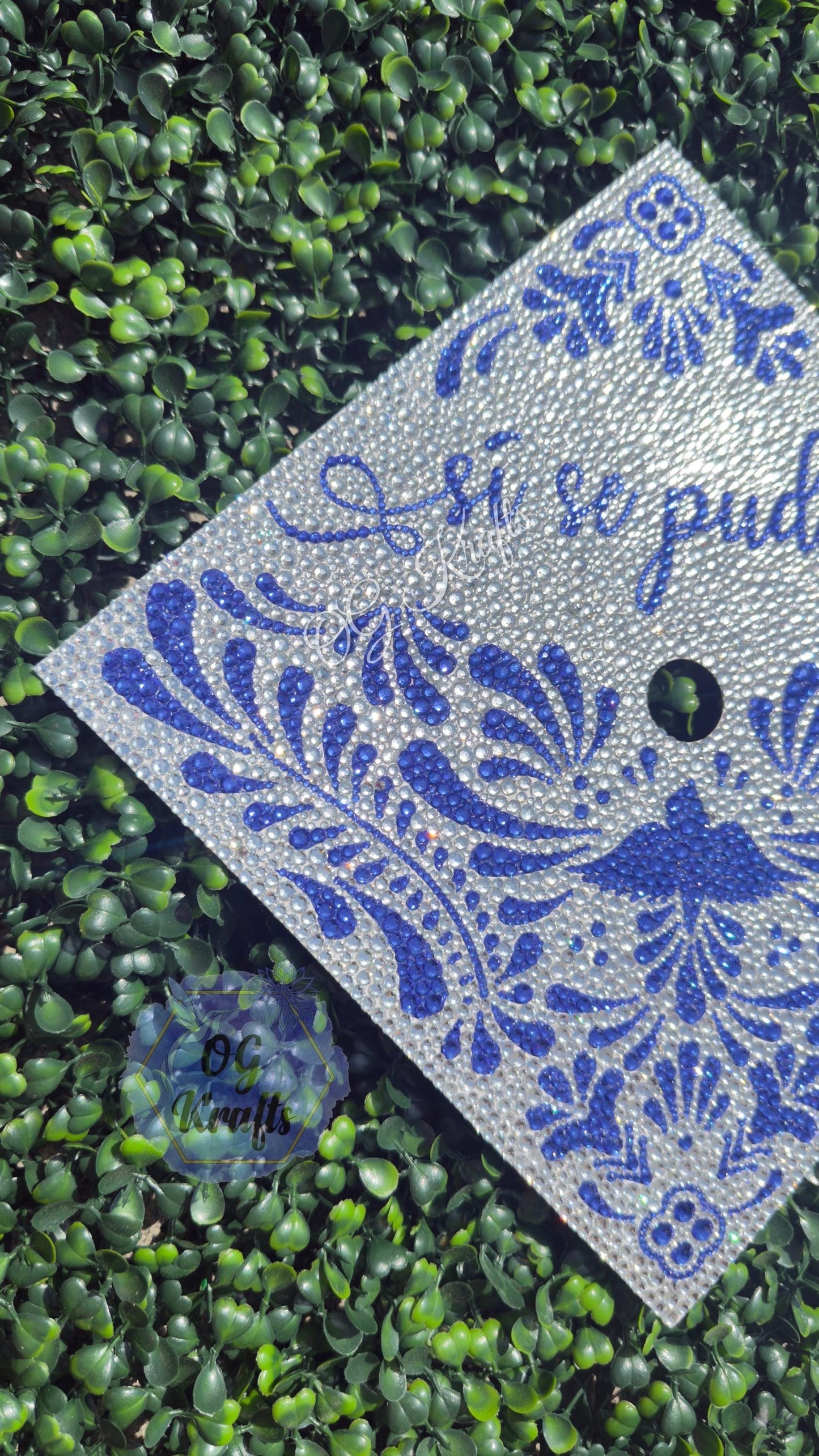 Bling Talavera Graduation Cap Topper Mexican Talavera Grad Cap Mexican Grad Cap Topper Class of 2026 Rhinestoned Grad Topper Blinged Gra