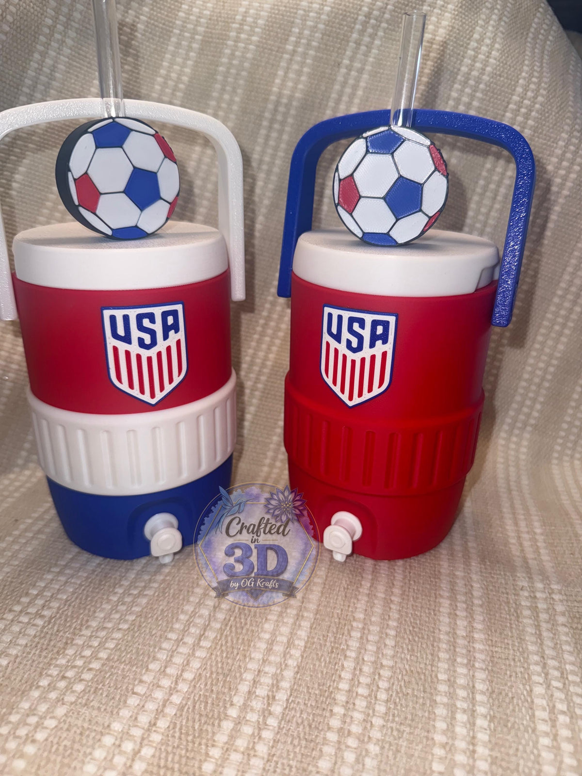 USA Soccer Fan 12 oz Can Holder Set