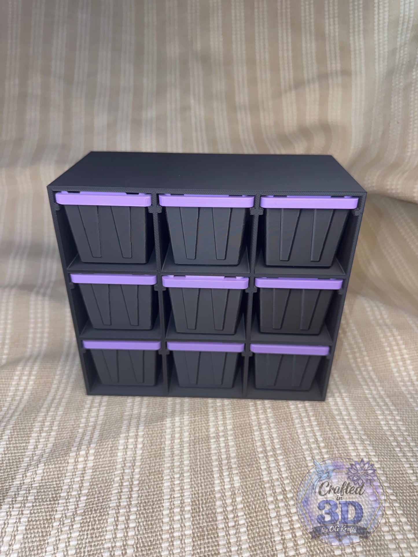 3D Printed Mini Tote Storage Rack for Craft Supplies Desktop Organizer Small Item Storage 