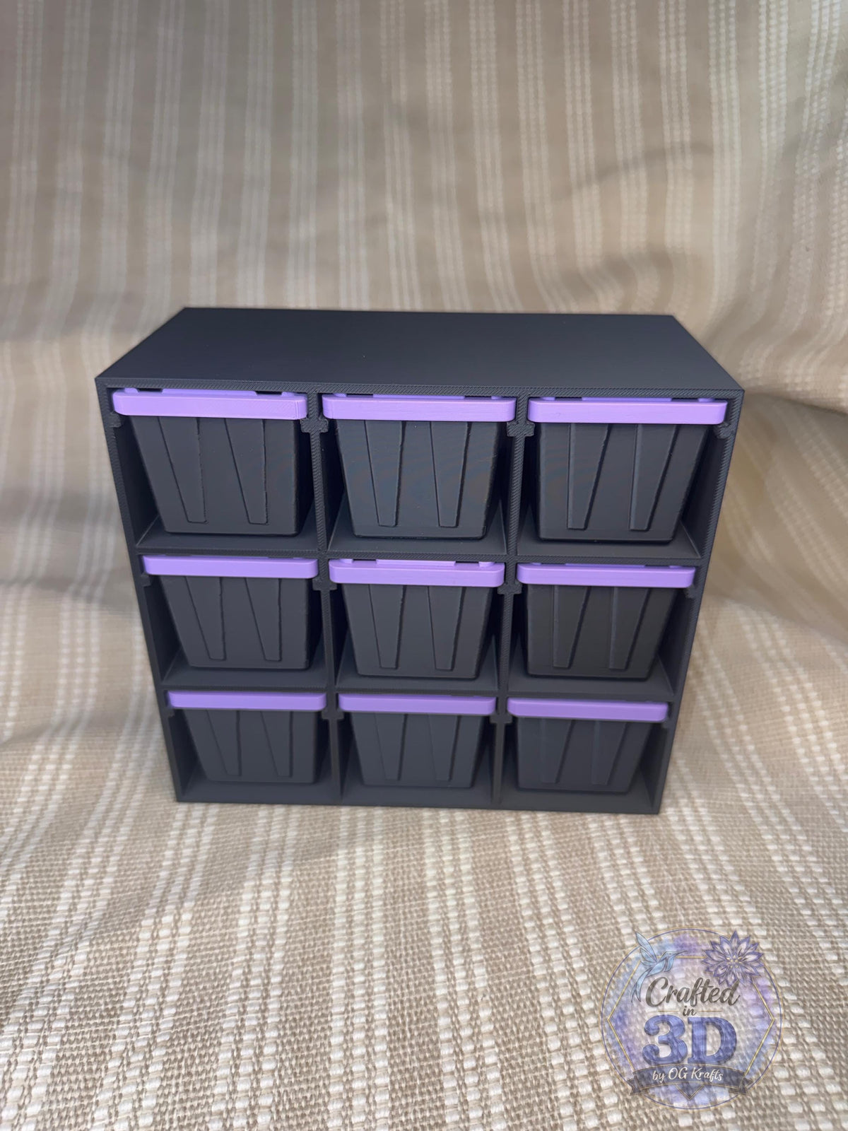 3D Printed Mini Tote Storage Rack for Craft Supplies Desktop Organizer Small Item Storage 
