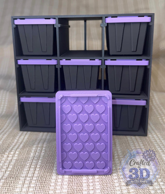 3D Printed Mini Tote Storage Rack for Craft Supplies Desktop Organizer Small Item Storage 