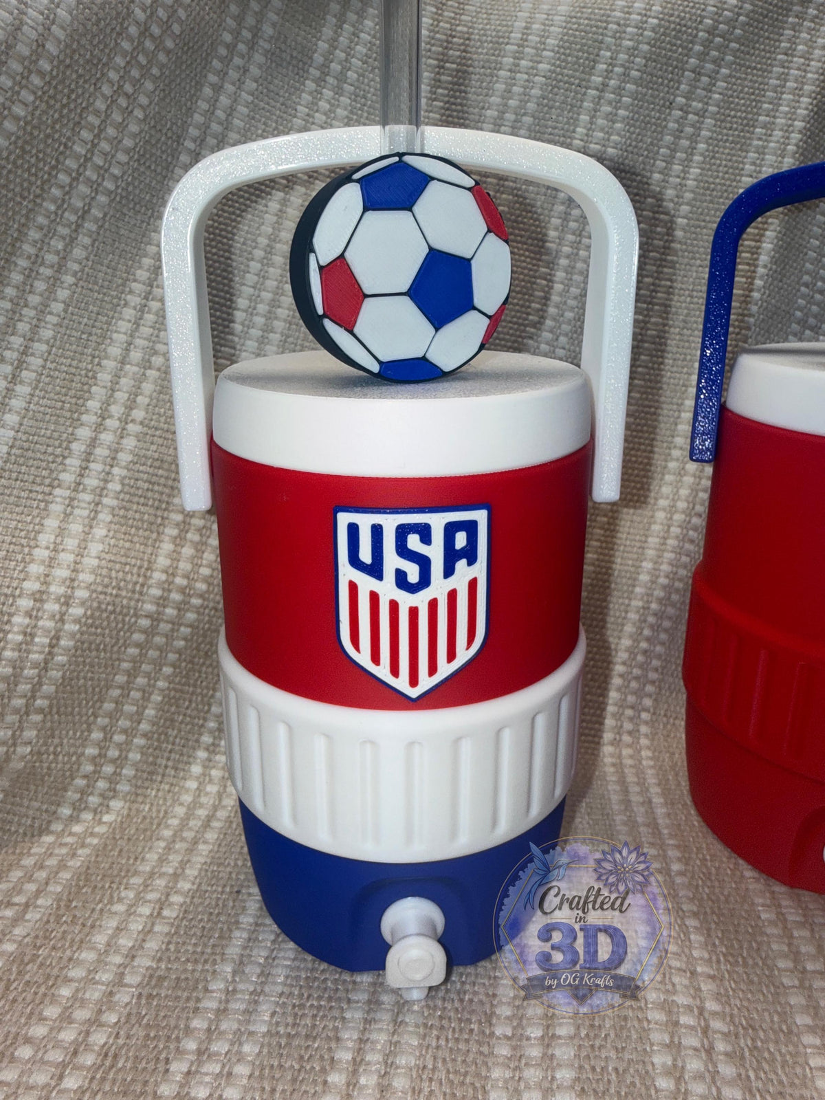 USA Soccer Fan 12 oz Can Holder Set