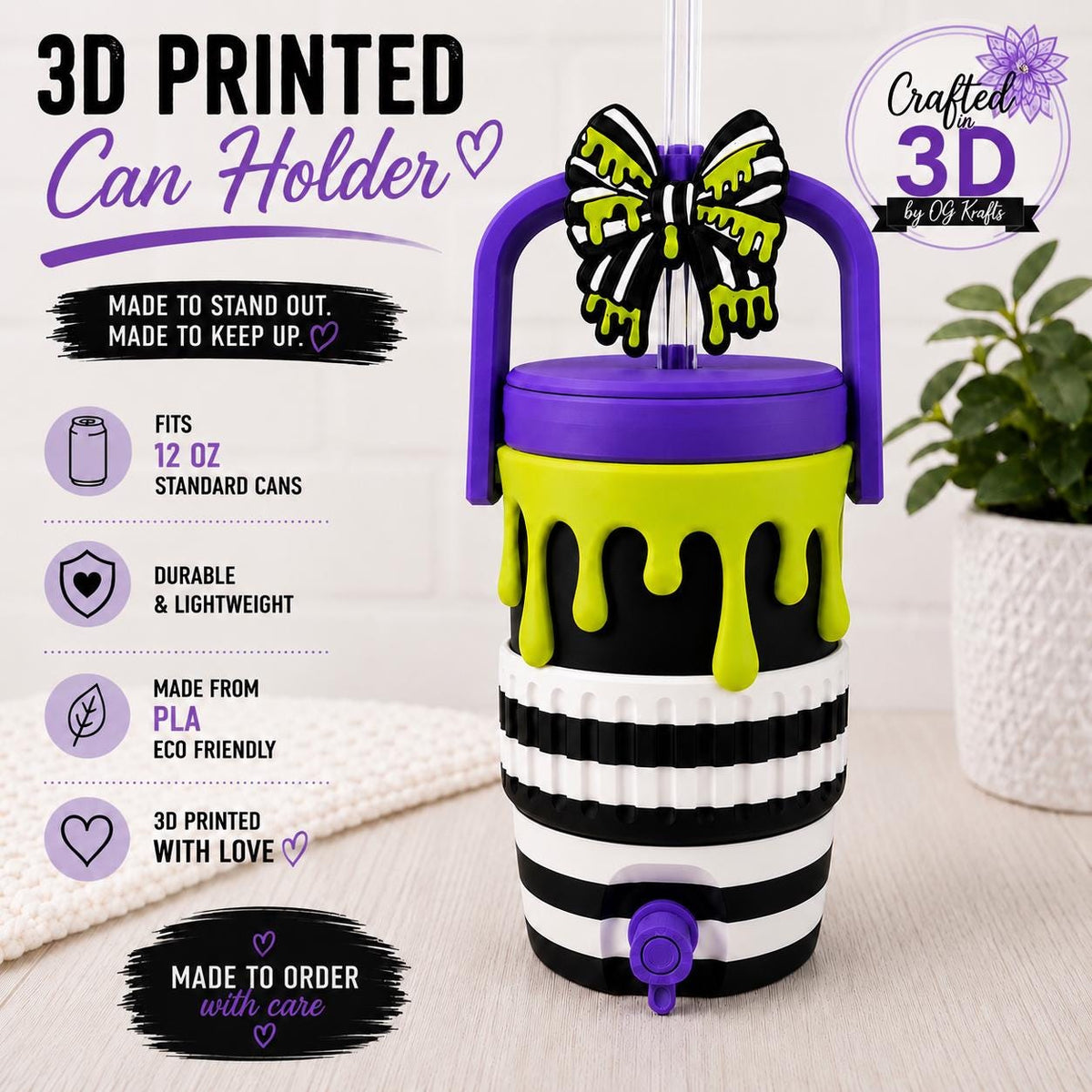 Halloween themed 12 oz Can Cooler Set