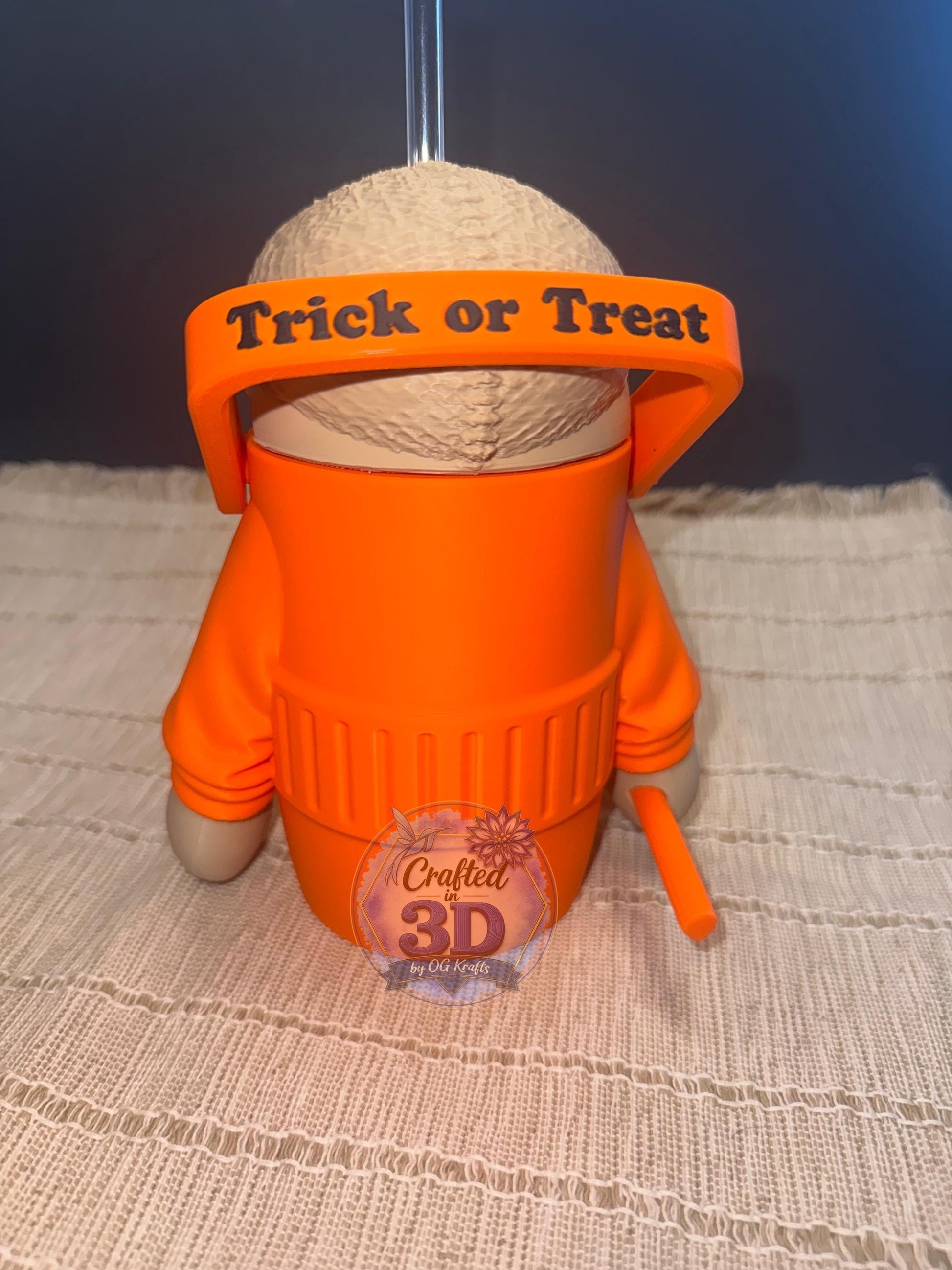Halloween 12 oz Can Holder Set with Straw Topper & Can Opener