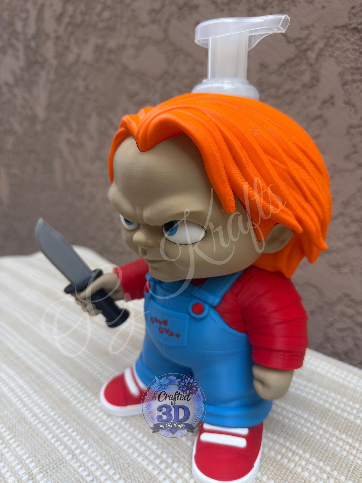 Halloween Killer Toy inspired hand soap holder Halloween Decor Bathroom Decor Toy Killer F