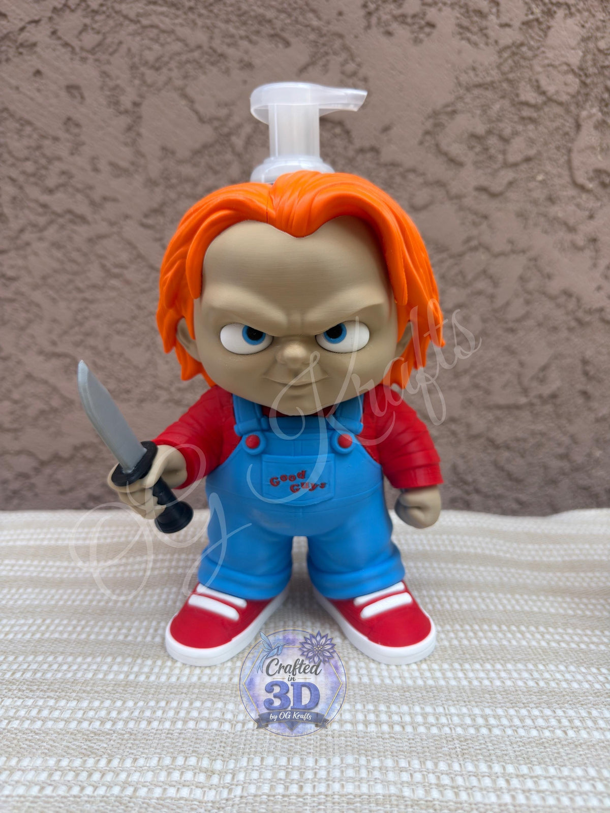Halloween Killer Toy inspired hand soap holder Halloween Decor Bathroom Decor Toy Killer F